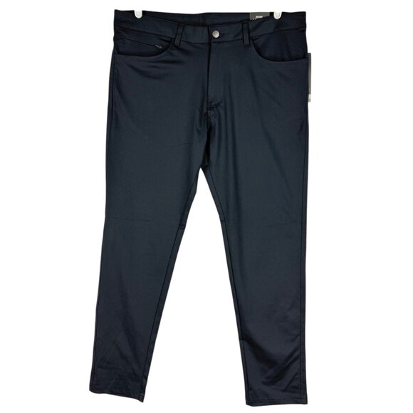 Leg3nd Men's Comfort Fit Performance Stretch Moisture Dark Navy Pants 34x30 NWT - Picture 1 of 11